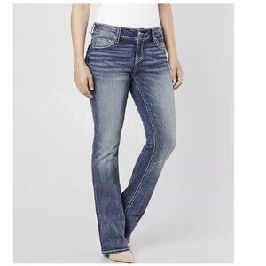 Daytrip BKE Buckle Mila Denim Women's Bootcut Stretch Mid Rise Blue Jeans